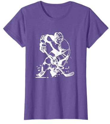 Ice Hockey Boy Drawing T-Shirt