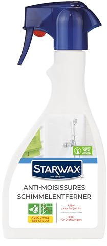 STARWAX - Schimmelentferner - Speziell für Fugen im Badezimmer -Bekämpft Schimmel - Desinfiziert und entfernt schwarze Flecken - Bleichmittel - 600 ml