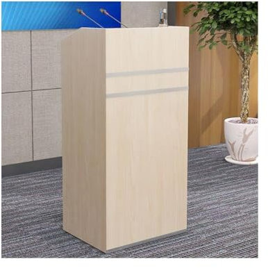 HUFIREHU Tragbares HöLzernes Podium Holz-Podium PodiumsstäNder Aus Holz RednerpultstäNder Bodenstehendes Podium Minimalistisches Podium-Rednerpult StabilitäT Podium Stand FüR Kirche(Maple,50*40*105cm)