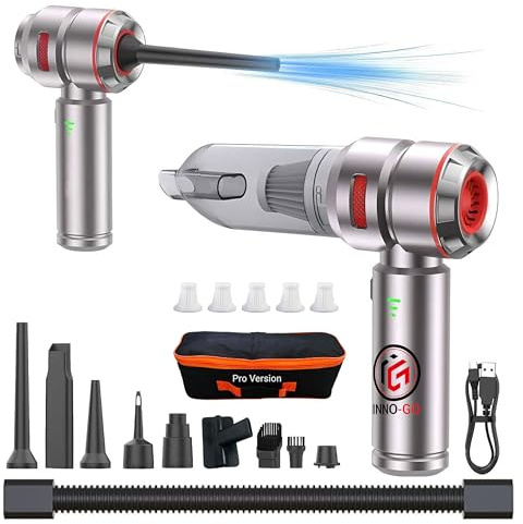 Handheld Wireless Vacuum Cleaner- Powerful 22000 Pa Suction Portable Lightweight Cordless- Long Runtime Rechargeable Battery Quick Charge for Home, Office, Car, Sofa, Pet Hair, Corner Cleaning