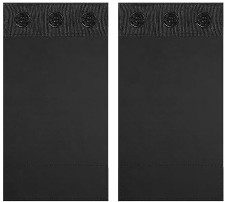 Xingch Body Damen verlängerndes, weiches und komfortables Design mit Druckknöpfen | Fügt enger Kleidung mehr Länge hinzu | Abnehmbar und waschbar (schwarz, Drei Knöpfe)