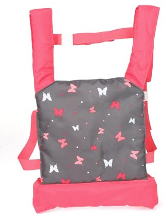 Bayer Chic 2000 Puppen-Tragegurt Butterfly Koralle | Premium Puppentrage | Ergonomischer Puppen-Tragegurt im fröhlichen Butterfly Koralle Design. Komfortabel, verstellbar & voller Spielfreude.