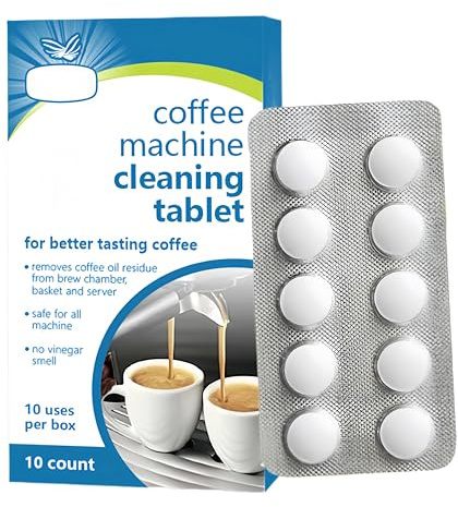 Coffee Machine Cleaning Tablets, Suitable for Breville, Sage Coffee Machine Cleaning Tablets- Deep Clean Espresso & Coffee Makers, Removes Oil & Residue, Fast & Effective Descaler