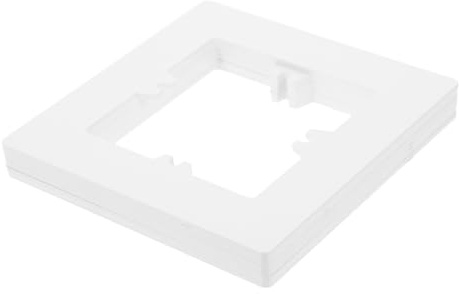 SOPOTUTU 6 piezas Unidades de Placa Decorativa para Pared Tipo Cubre Huecos para Enchufe y Luz Espaciador para Interruptores Fácil Instalación Diseño Simple Blanco para Uso Doméstico y
