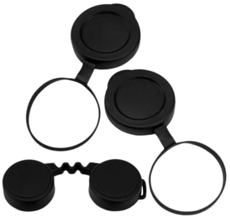 NUOBESTY Mirror Cover for Binoculars Eyepiece Covers Protective Rubber Objective Lens Caps Replacement Binocular Caps for Bird Watching and Scope Lens Protector