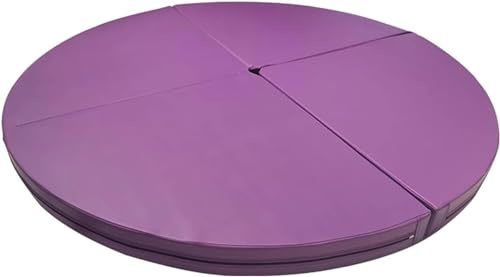 Tapis de Pole Dance de qualité supérieure, 90 cm d'épaisseur - Tapis Rond Ultra-résistant pour débutants et Professionnels, Protection optimale, Couleur Violette, idéal pour la Maison et Le