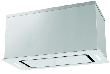 Cookology Essentials 75cm Canopy Cooker Hood - 473 m³/h - White Glass | A Energy Rated - Integrated Design - Touch Controls - 3 Speeds - 2 LED Lights - 2 Grease Filters
