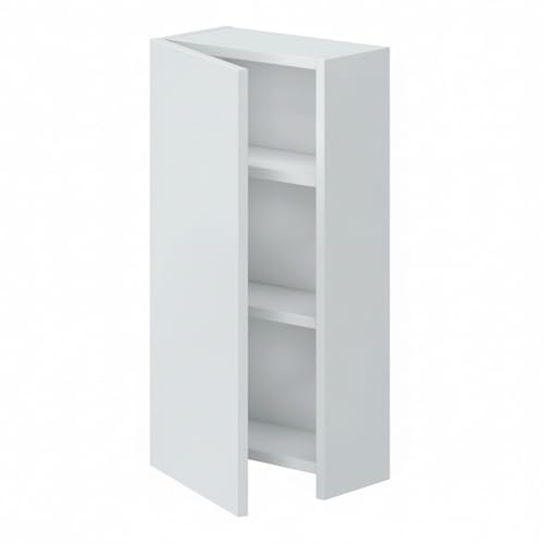 Arreditaly Pensile Bagno Sospeso Con Anta Reversibile E 2 Ripiani Regolabili Mobile Salvaspazio Da Parete In Melaminico Per Bagni Moderni E Piccoli Spazi 60 x 30 x 16 Cm Bianco