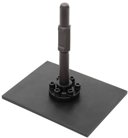 Schwerlaststampfplatte 26x20.5cm Stampfwellenplatte mit 40CR Stahl & Abnehmbarem Design Stampfplatte Verdichtungsplatte, für Verdichten von Erdreich und Kiesbelag, Schwarz