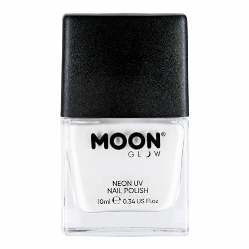 Moon Glow Neon UV-Nagellack, leuchtender Neon-Nagellack, leuchtet unter UV-Strahlung, (weiß, 10 ml (1 Stück))