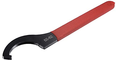 sourcing map C Hakenschlüssel Spannzangenfutter für Rundmutter, mit rutschfestem Griff 55-62mm