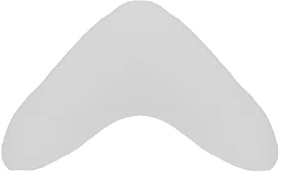 Dukal | Bezug für Bumerangkissen/Lesekissen | aus hochwertigem DOPPEL-Jersey | 100% Baumwolle | Farbe: grau