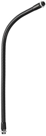 PATIKIL 14 Microfono Collo cigno, M10 Filetto Metallo Universale Tubo flessibile Flessibile Braccio Collo cigno Tubo Estensione per Multifunzione Fai da Te, Nero