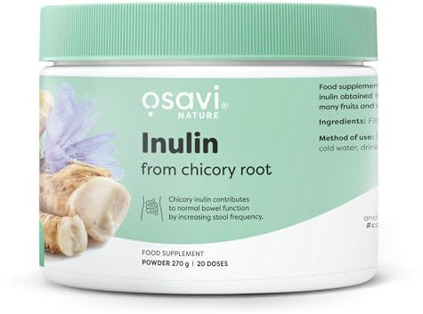 Osavi Inulin – 270 g | Highly Soluble Chicory Root Inulin Powder for Digestive Health | Supports Bowel Function & Natural Fiber Intake