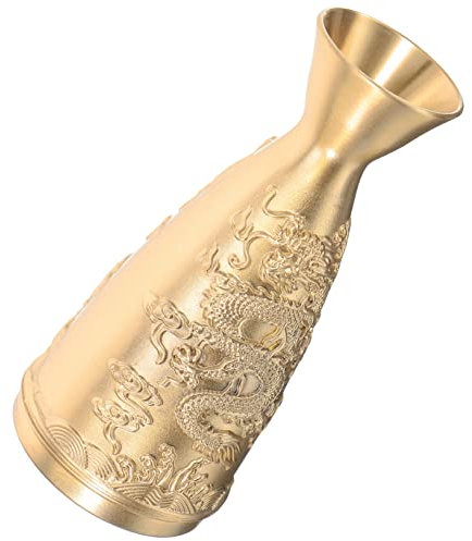 OSALADI Distributeur de Vin Laiton Vase Ancien Orné de Dragon Chinois Carafe Décorative pour Centre de Table Multifonctionnel