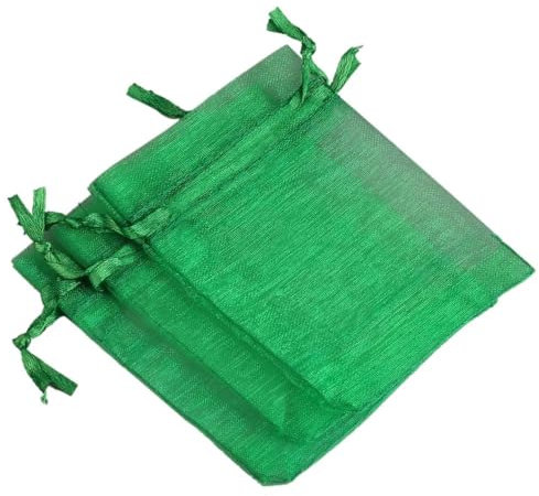 50 Stück hochwertige transparente Organza-Beutel, bunte Hochzeits-Geschenktüten mit Kordelzug, 30 x 40 cm große Schmuck-Geschenktüten für Party, Schmuck, Festival, Make-up. Organza-Geschenktüten, Netz