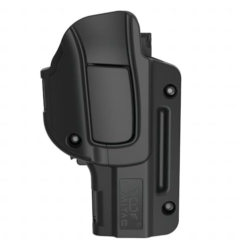 Glock 17 Gürtelclip Holster, OWB Holster für Glock 17 Glock 22 Glock 31 Gen 1-4 G17 Gen 5, automatische Fingerindexverriegelung | Einstellbare Neigung | Rechte Hand