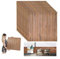 Carta da Parati Adesiva Muro 10 Pezzi (5.39m2) 3d Adesiva Pannelli Parete Mattoni Pannello Mattone Decorativi 3d per Parete Adesivi paretiper per Cucina Soggiorno Bagno 77 x 70 cm ROVERE SCURO