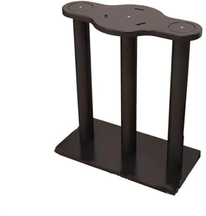 Boxenständer Lautsprecherständer Bluetooth-Audio-Halterung, Standlautsprecher-Tablett, doppelschichtige Basis, Desktop-Anti-Vibrations-Kissenplatte für Heimkino und Studio(B,52*26*68CM)