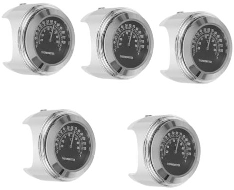 ULTECHNOVO 5pièces Thermomètre Numérique Pour Jauge De Température Étanche Avec Éclairage Lumineux Pour Utilisation Extérieure Et Mesure Précise