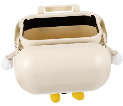 TINEASUR Pattumiera Da Cucina Con Coperchio Bidoncino Sospeso Da Appendere Per Armadio Per Riciclo e Compostaggio Design Divertente e Salvaspazio