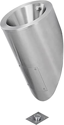 Urinario de pared de acero inoxidable para hombres, baño de hotel para el hogar, inodoro público, urinario vertical, orinal con sensor automático, válvula de descarga, orinal para inodoro, comercio an