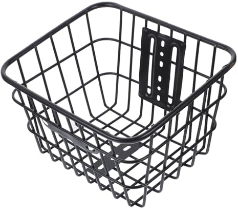 BCOATH Cestino Portapacchi in Ferro Pieghevole per Bicicletta, Facile da Installare, per attività All'aperto, Cesta Anteriore Robusta e Versatile