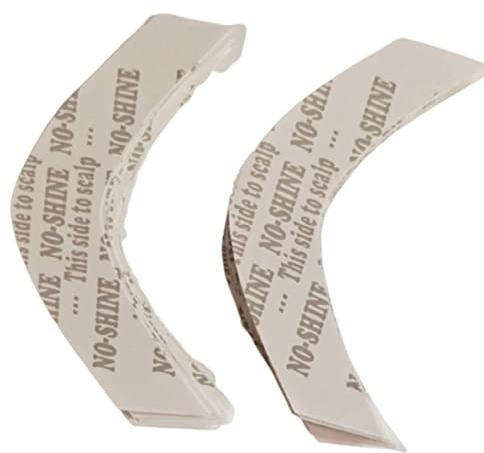 Diheohg 72 pezzi/lenti, senza lucentezza, capelli forti, nastro in peruco, doppia striscia adesiva, impermeabile per toupet, percute di pizzo, film, forma CC