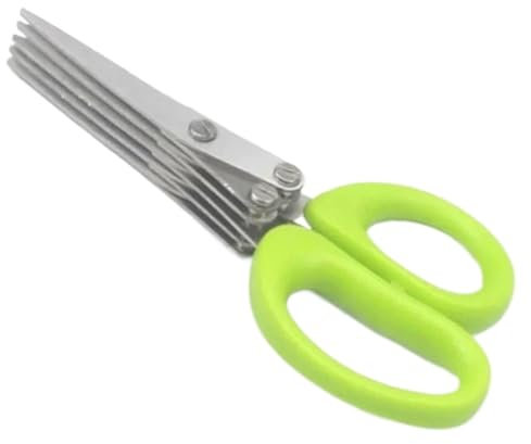 Kitchen Scissors Stainless Steel Vegetable Cutter Scallion Herb Laver Spices Cooking Tool Cut Kitchen Accessories(5 Layers)