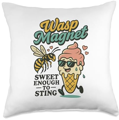 Wasp Magnet Wasp Control Trap Repellent Catcher Insecticide Throw Pillow