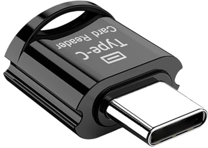 Nybhyjka Lector de tarjetas de teléfono, adaptador de tarjeta TF tipo C, adaptador portátil de alta velocidad para transferencia de datos, almacenamiento externo, laptop, trabajo, viajes