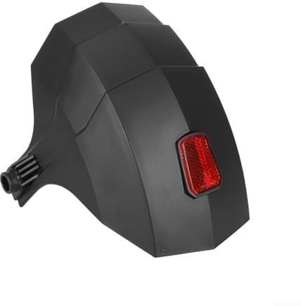 Garde-boue arrière de trottinette électrique compatible avec Kukirin G3G4, garde-boue en plastique avec lentille réfléchissante pour protéger de la boue et de l'eau (noir)