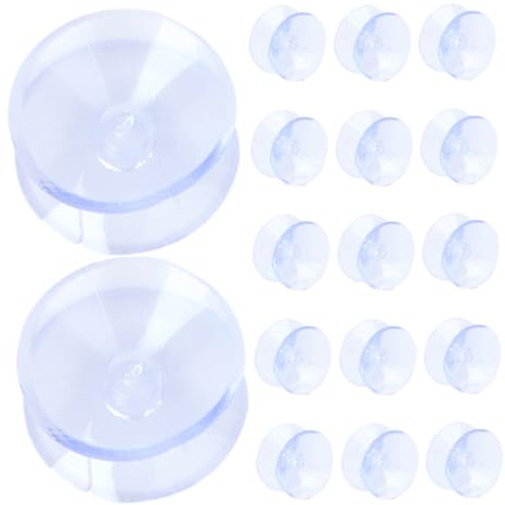 HONITANO 30 pièces Ventouses Transparent pour Table Verre Antidérapantes Coussins PVC Fixation Stable et Portable
