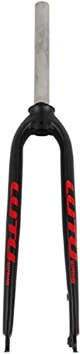 Forcella MTB rigida con freno a disco in lega di alluminio da 26/27,5/29, forcella per bicicletta da 28,6 mm, tubo dritto senza filettatura, forcella anteriore per mountain bike superleggera B, 27,5