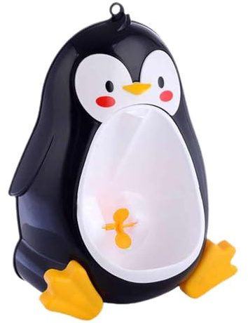 Urinoir Mural Enfant Garçon - Toilette Enfant Pot D'Apprentissage Bébé Avec Ventouses | En Forme De Pingouins À Hauteur Réglable | Pot Apprentissage Propreté Pour GarconAvec Cibles Amusante