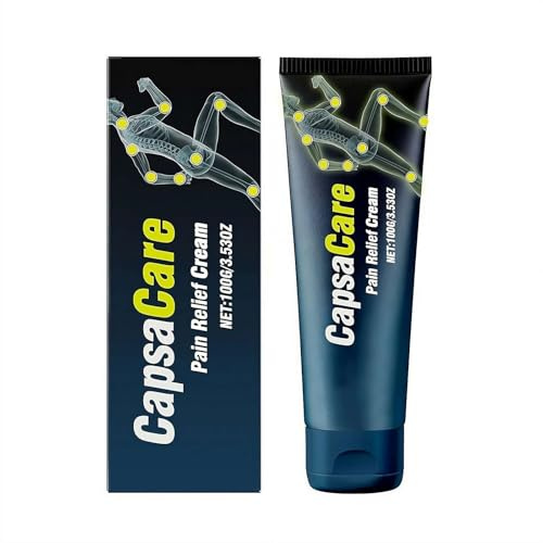 Neuropathy Relief Cream Capsacare Neuropathy Relief Cream Pain Relief Creams, Natural Ingredients, Not Greasy and Quickly Absorbed, for Feet Hands Shoulders Neck for All Skin Types