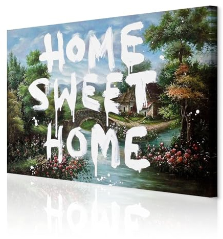decomonkey Bilder Banksy 120x80 cm 1 Teilig Leinwandbilder Wandbild Sweet