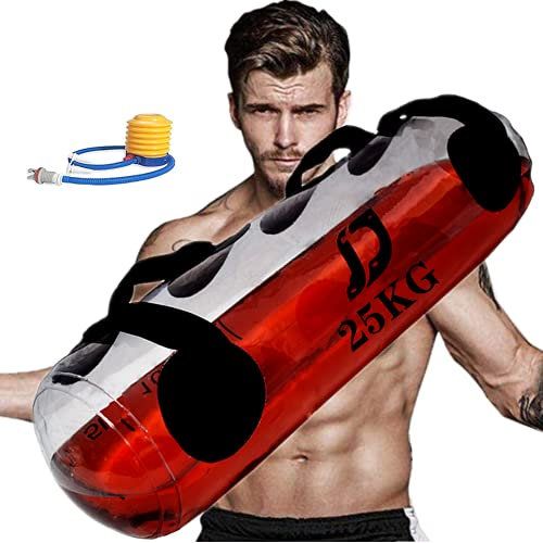 YZBBSH Power Bag Fitness Aqua Bag 25KG Verstellbarer Gewichtstasche Aqua Bag mit Wasser Core und Balance Trainer Tragbares Stabilitäts für Fitnessgerät