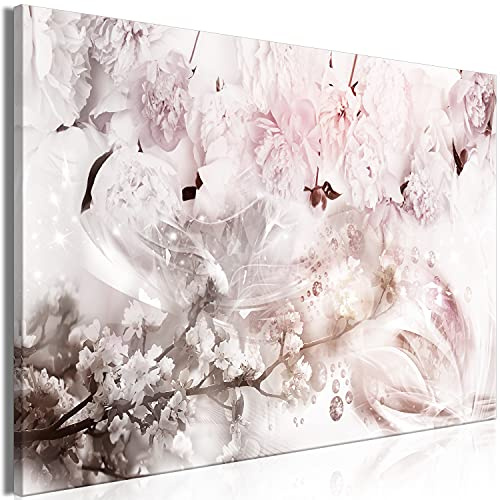 murando - Wandbilder XXL Blumen 90x60 cm 1 tlg - Wand Deko Vlies Leinwand Bilder Groß Wanddeko Wohnzimmer Schlafzimmer Kunstdrucke - Abstrakt Ornament Natur Bokeh b-C-0836-b-a