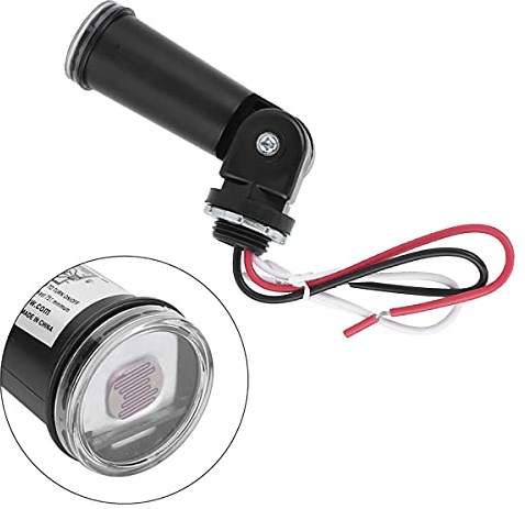 Outdoor Photoelectric Sensor,120V AC Photocell Light Sensor Switch,Dusk to Dawn Swivel Mount Conduit Lighting Control,IP65 Waterproof Photocell for LED Post Light,Wall Pack,Shoebox,Porch Lights
