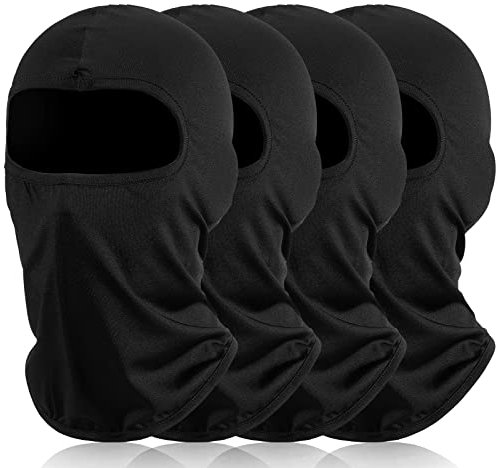 BBTO 4 Stücke Sturmhaube Balaclava UV Schutz Gesichtsmasken, Atmungsaktive Gesichtshaube Sturmmaske Sturmhaube für Motorrad Fahrrad Radfahren Outdoor Sports Damen Herren