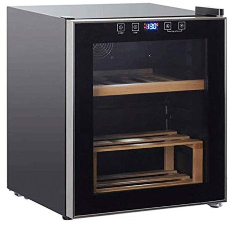 Suuim Enfriador de Vino con compresor de 42 litros, Bodega/Enfriador de Vino de encimera, refrigerador de Vino de Zona única con Control táctil, refrigerador de Funcionamiento silencioso