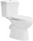 Inodoro Blanco, Wc Inodoro COMPLETO, Retrete para Hogar, Sistema ANTIBACTERIA, Tapa Dura Extrafina AMORTIGUADA, Salida Horizontal