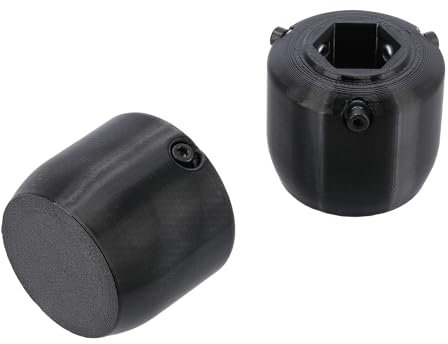 Set: Sturzpad/Crashpad für Steckachse vorn, 3D-Druck Schwarz - für S51, S50, S70, S53, S83