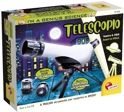Lisciani Giochi - I'm a Genius Das Teleskop: Sternbeobachtung, Astronomie, Unisex, Kinder und Jugendliche, 34x27.5x8 cm