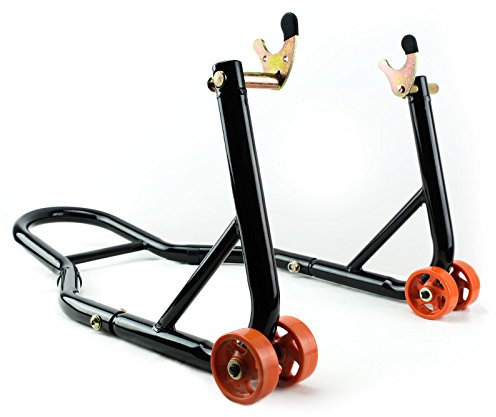 Verda Montageständer HINTEN V-type bis 250kg Motorradständer Motorradheber für Alle Motorradtypen, Stabil und Robuste Konstruktion, Einfaches Anheben und Wartung SN1703