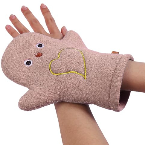 Gants de toilette pour , gants de toilette doux double face dans un style animal mignon, faciles à transporter pour garçons, filles, bébés et tout-petits