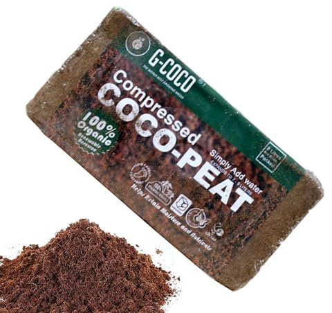 Ladrillo de fibra de coco, turba de coco, Fibra de Coco Orgánica Comprimida con Bajo Equilibrio de EC y PH, Suelo vegetal, Suelo de cocos de alta expansión para plantar, Fibra de cocos, Suministros de