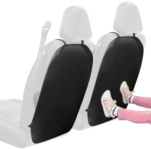 QWORK® 2 Stück Sitzschutz Auto Rückenlehne, Rückenlehnenschutz Auto, Autositzschoner, für SUVs, Jeeps und LKWs