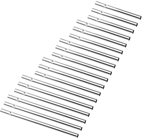 Happyyami 18 Pcs Tube en Aluminium pour Carillon éolien Cloche carillons de Tuyau Solaire chaudière échine Pivot Ton wltoys Carillon à Vent DIY en métal Tube Carillon éolien en métal Silver